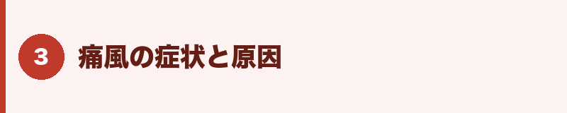 痛風の症状と原因