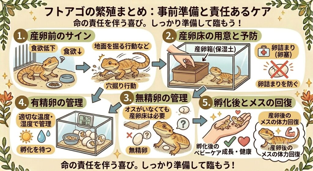 フトアゴの卵・繁殖まとめ
