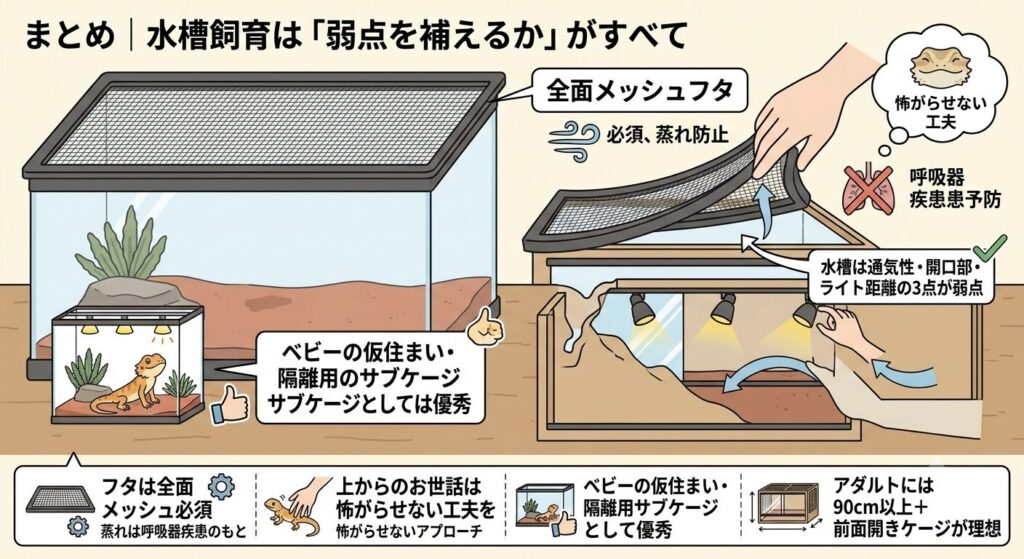 快適な環境でくつろぐフトアゴヒゲトカゲ