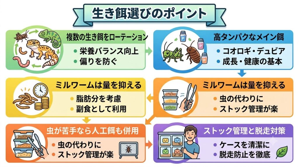 複数の生き餌をローテーションする様子