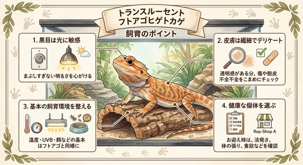 フトアゴのトランスルーセントモルフまとめ
