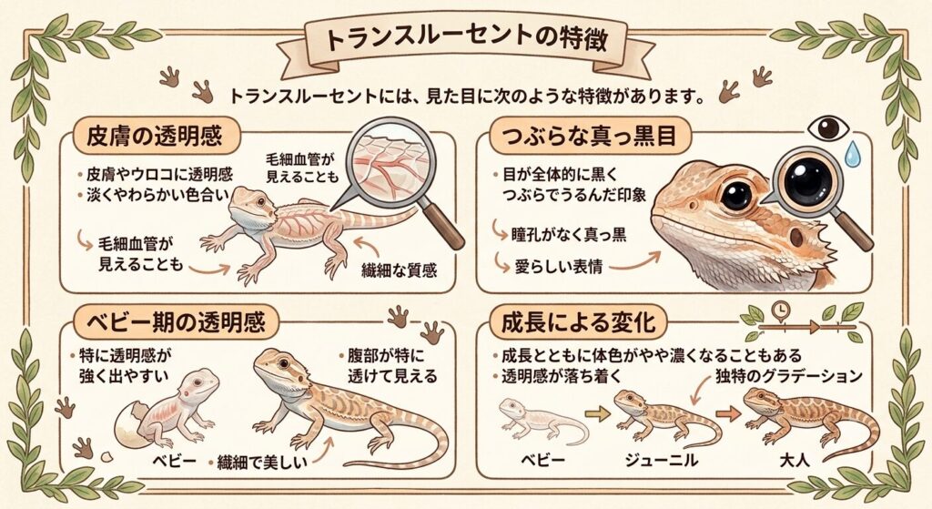 皮膚に透明感があるトランスルーセントの特徴