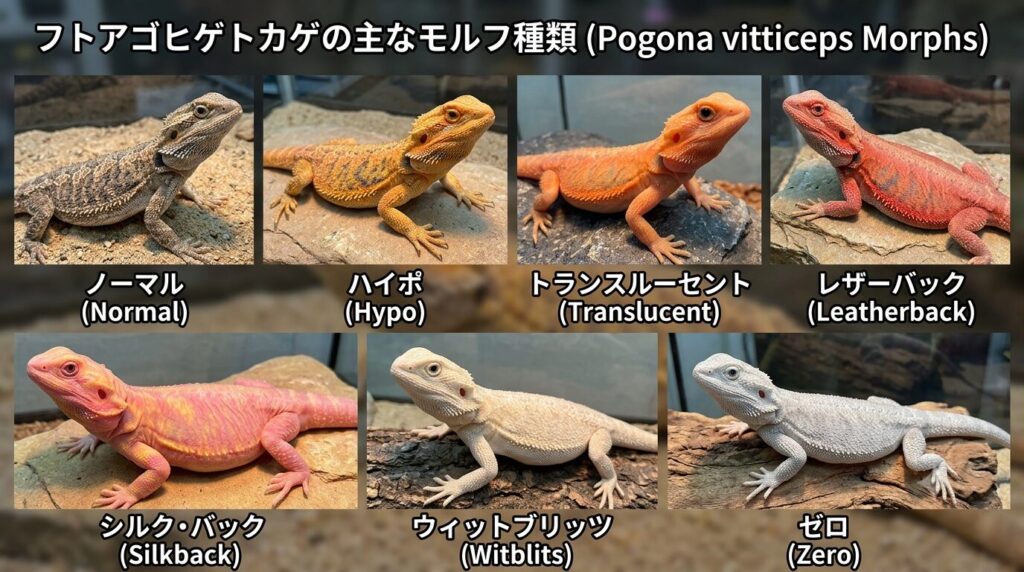 フトアゴヒゲトカゲの希少モルフのイメージ