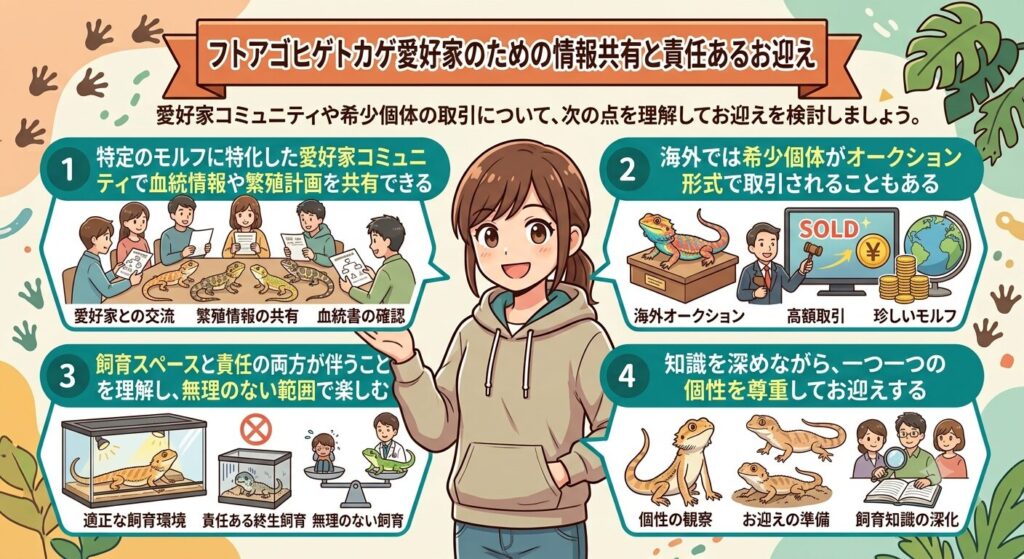モルフコレクションを楽しむ飼育者コミュニティ